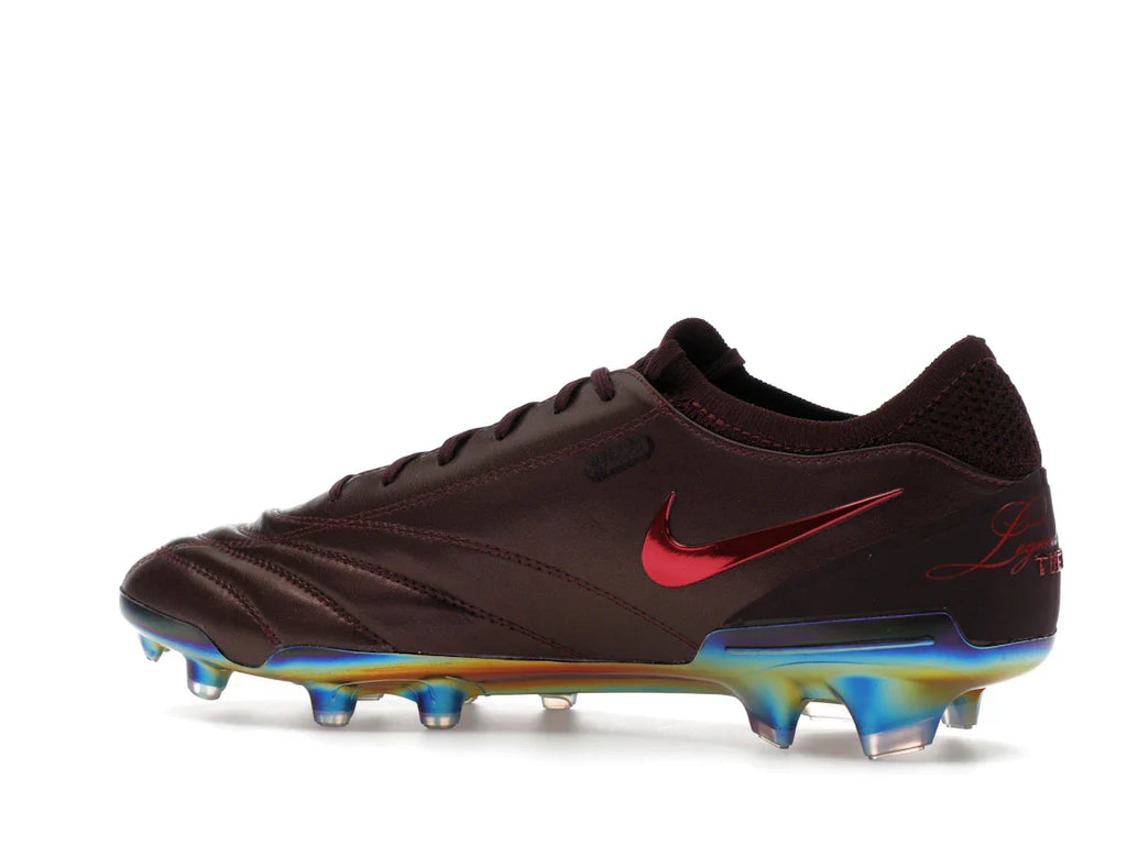Nike Tiempo Legend 10 Elite Luxe FG Montebelluna Leder Portwein