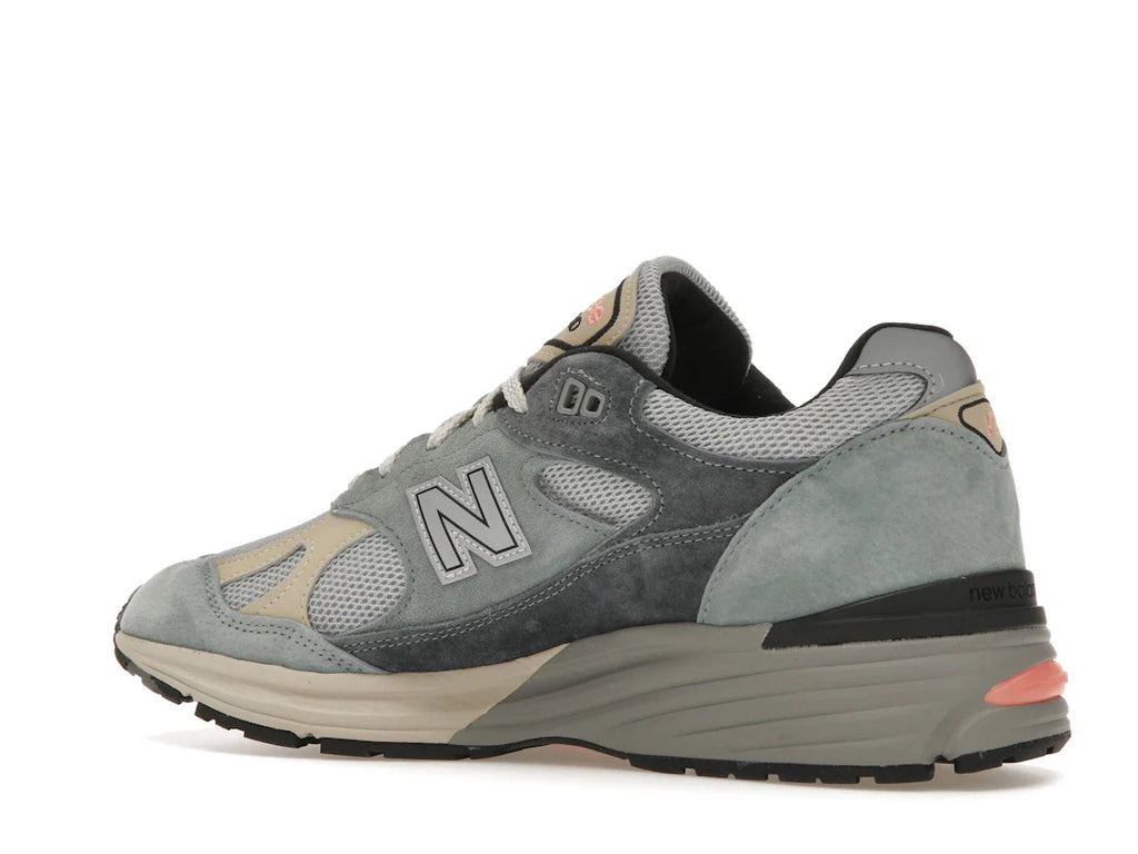 New Balance 991 MiUK Silber Blau Turbulenz