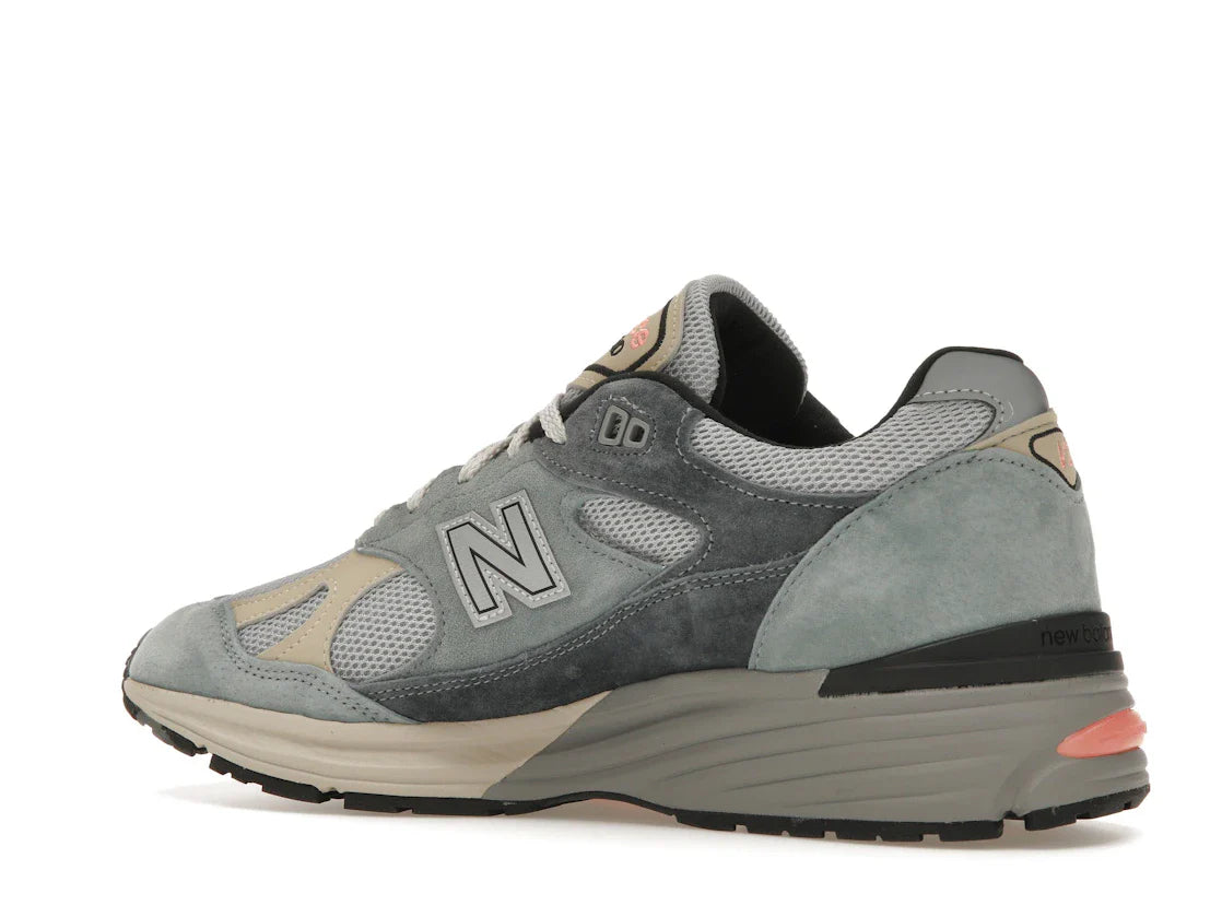 New Balance 991 MiUK Silber Blau Turbulenz