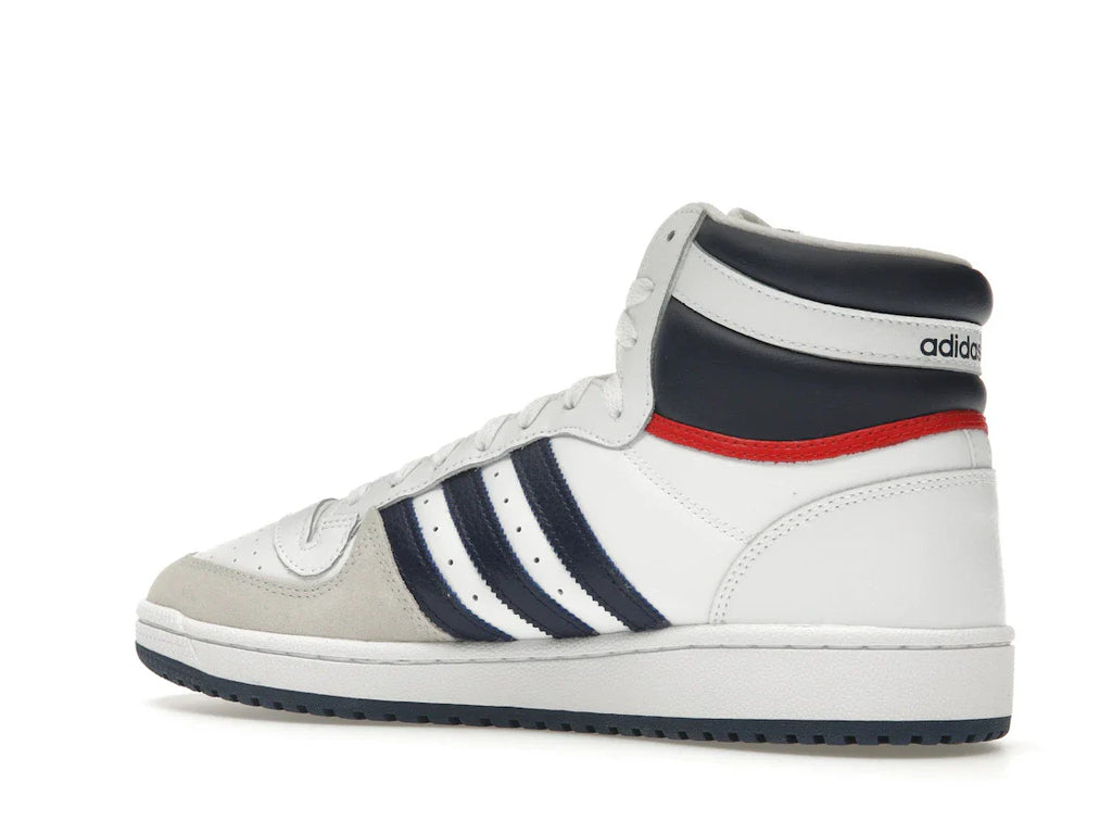 adidas Top Ten Hi Weiß Marineblau Rot