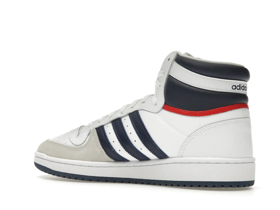 adidas Top Ten Hi Weiß Marineblau Rot