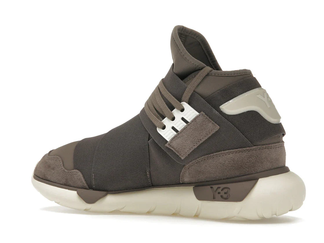 adidas Y-3 Qasa High Braun Creme Weiß