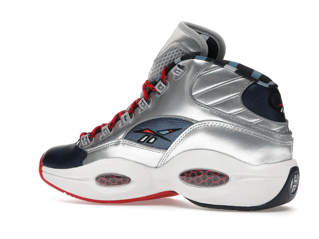 Reebok Question Mid Iverson x Harden Silber