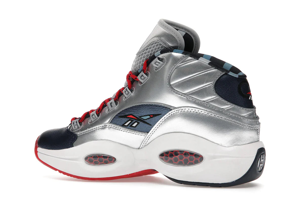 Reebok Question Mid Iverson x Harden Silber