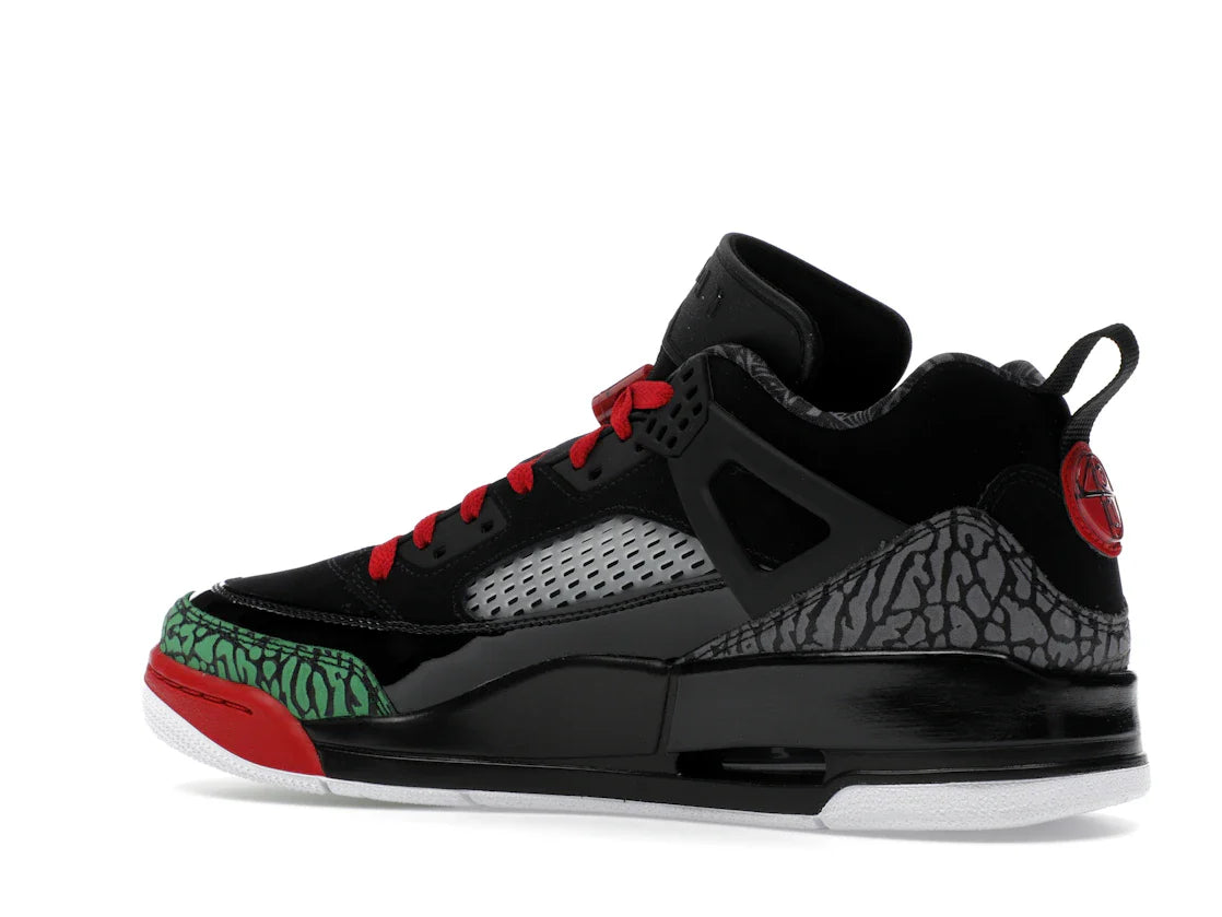 Jordan Spizike Low Schwarz Klassisch Grün Weiß Varsity Rot