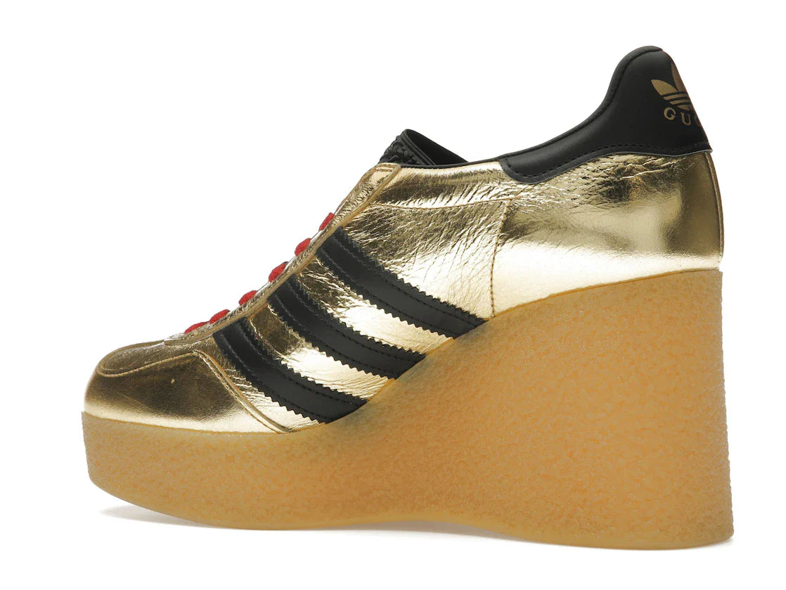adidas x Gucci Gazelle Wedge Gold Metallic Black (Damen)