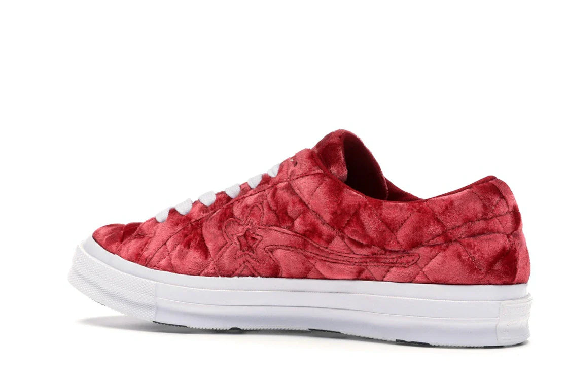Converse One Star Ox Golf le Fleur TTC Gesteppter Samt Barbados Cherry