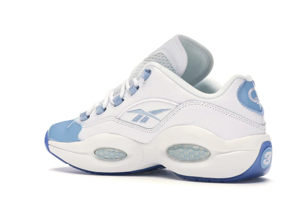 Reebok Question Low Patent Toe Carolina Blue