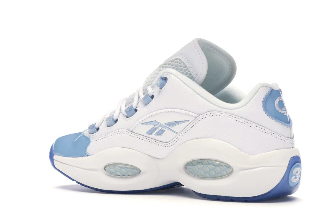 Reebok Question Low Patent Toe Carolina Blue