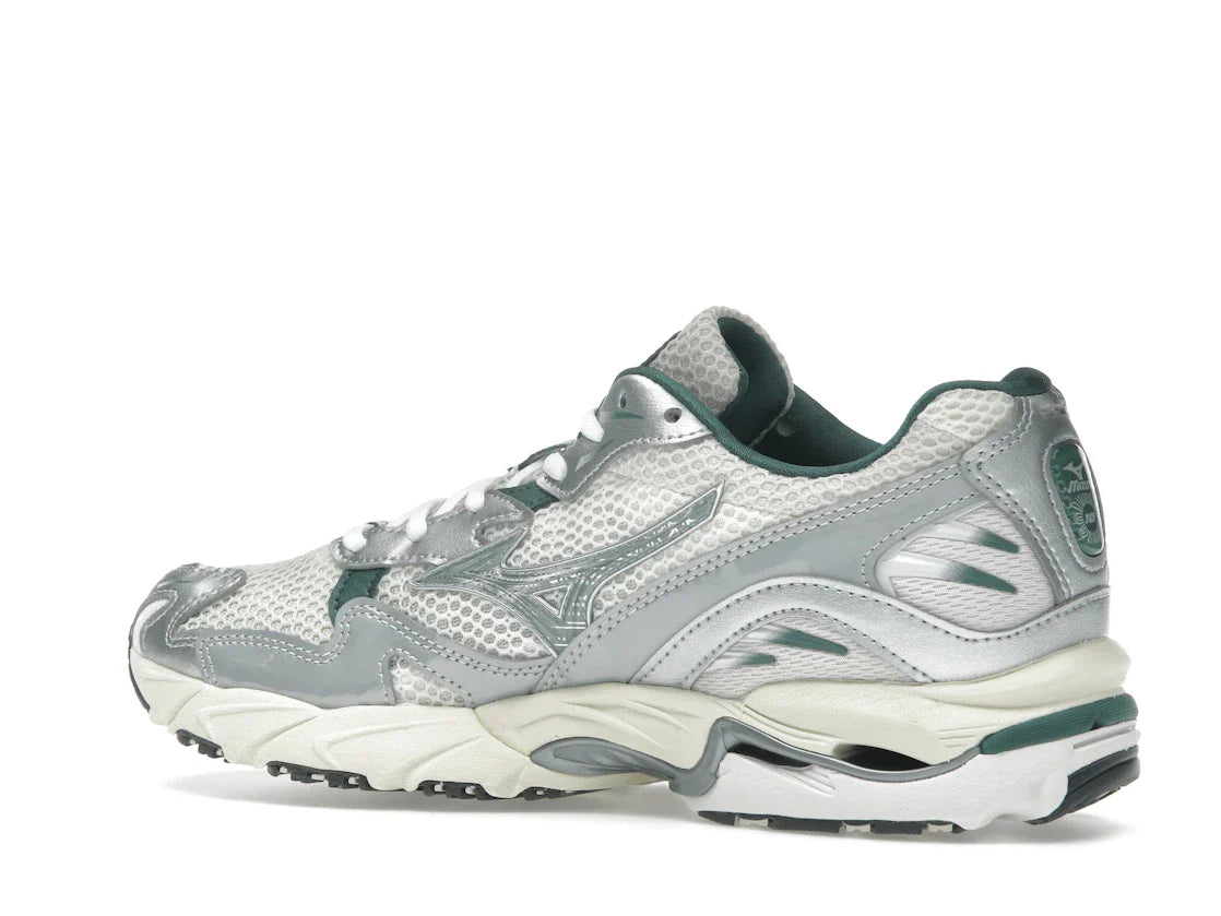 Mizuno Wave Rider 10 Weiß Schiefer Bistro Grün