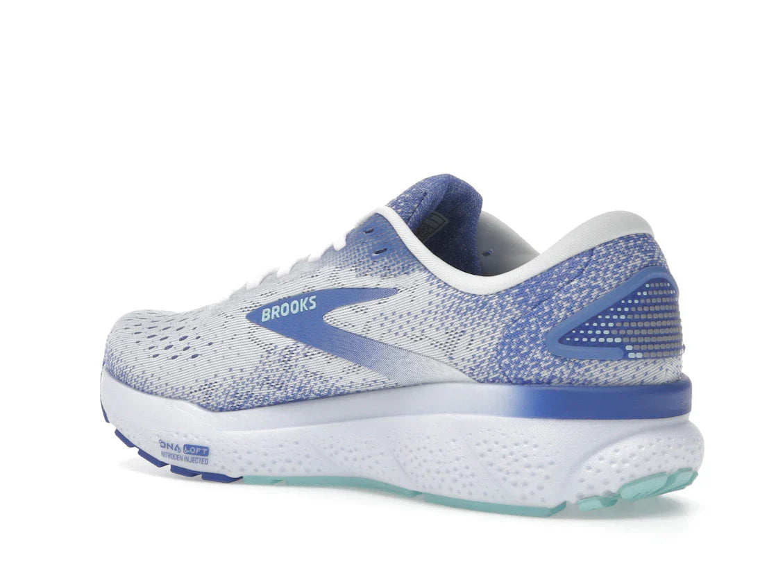 Brooks Ghost 16 White Amparo Blue Limpet Shell (Damen)