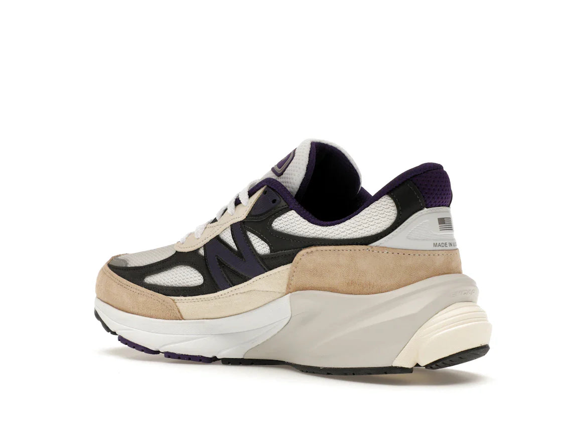 New Balance 990v6 MiUSA Teddy Santis Weiß Schwarz Pflaume