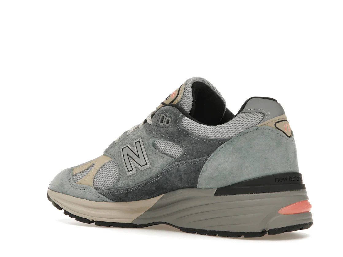 New Balance 991 MiUK Silber Blau Turbulenz