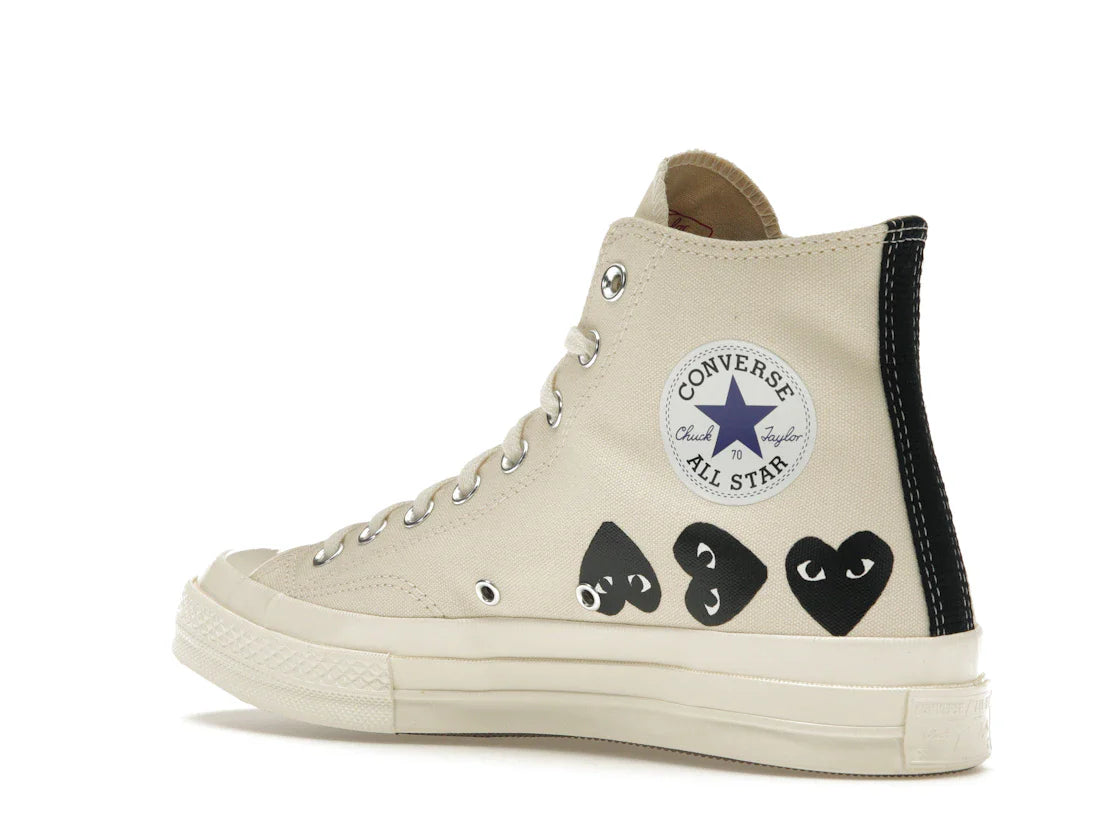 Converse Chuck Taylor All Star 70 Hi Comme des Garcons PLAY Multi-Heart Milk