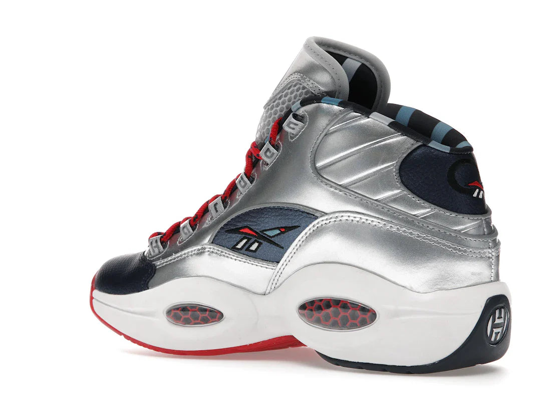 Reebok Question Mid Iverson x Harden Silber