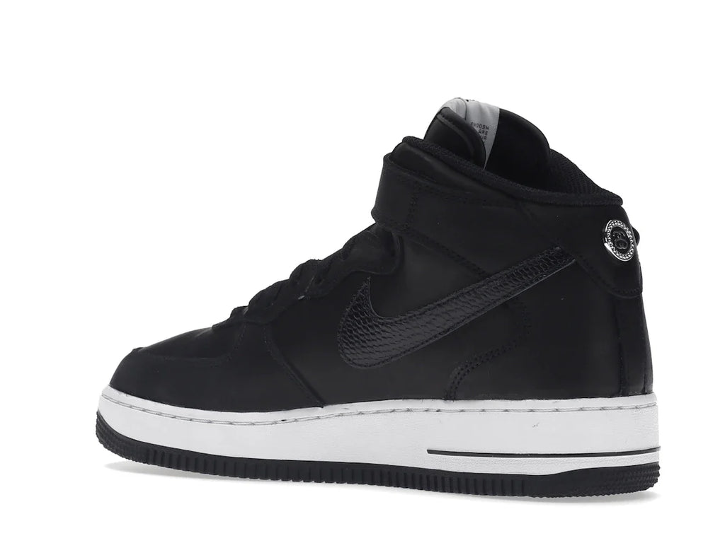 Nike Air Force 1 Mid Stussy Schwarz Weiß