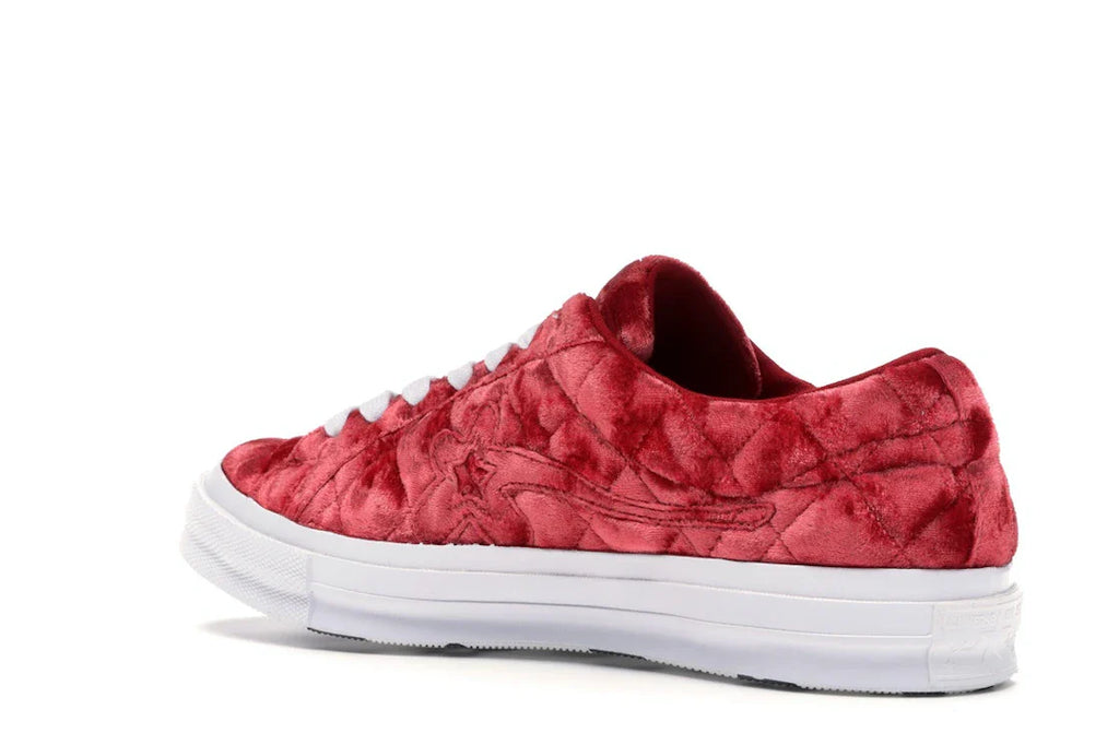 Converse One Star Ox Golf le Fleur TTC Gesteppter Samt Barbados Cherry
