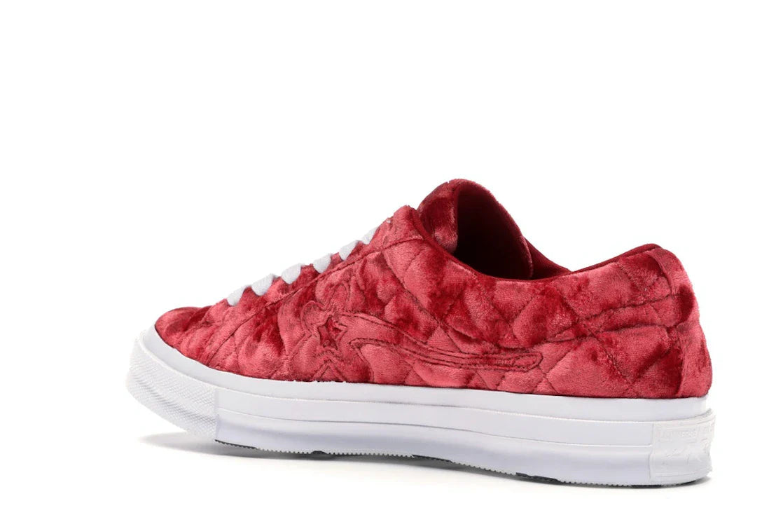 Converse One Star Ox Golf le Fleur TTC Gesteppter Samt Barbados Cherry