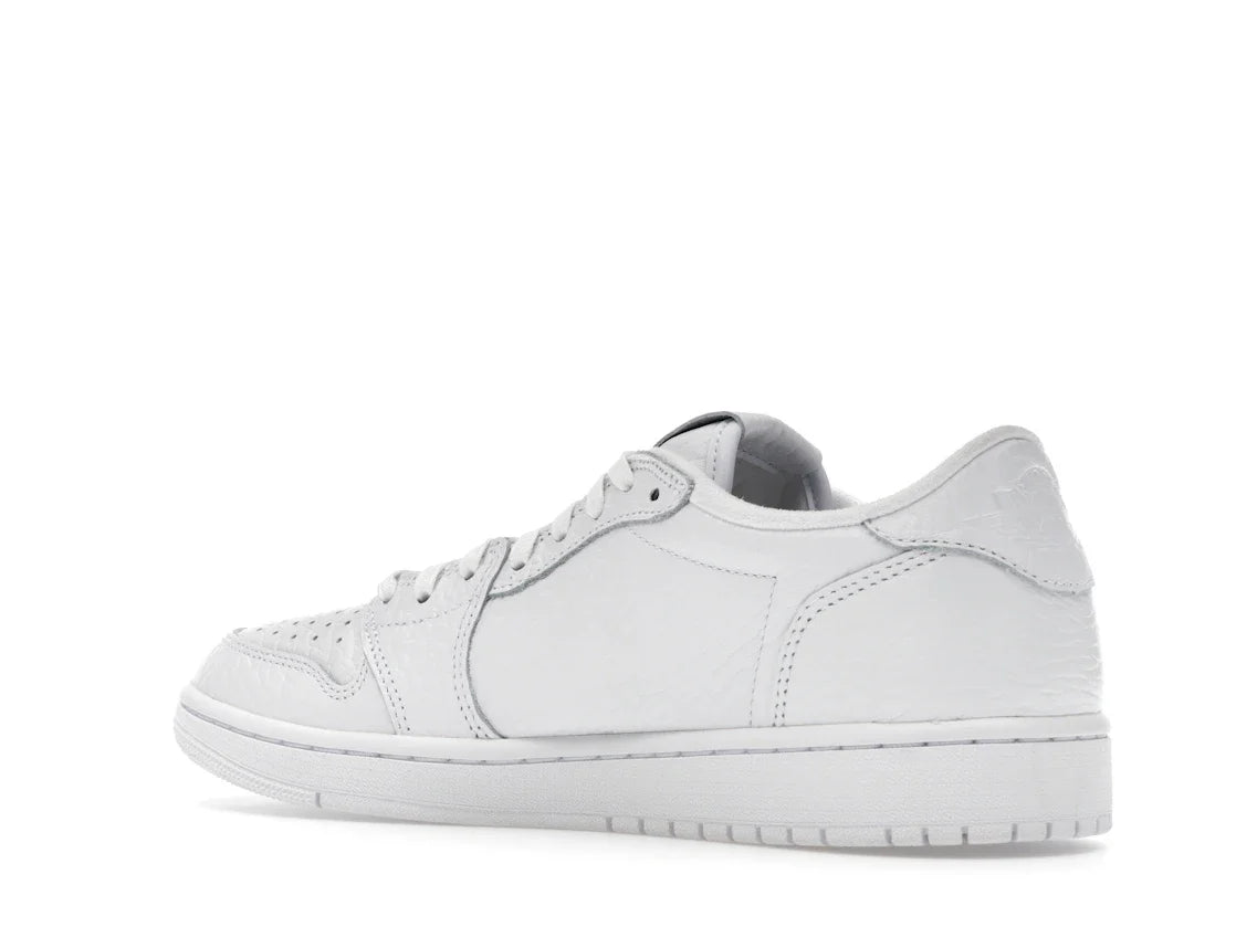 Jordan 1 Retro Low Swooshless Triple White (2025)
