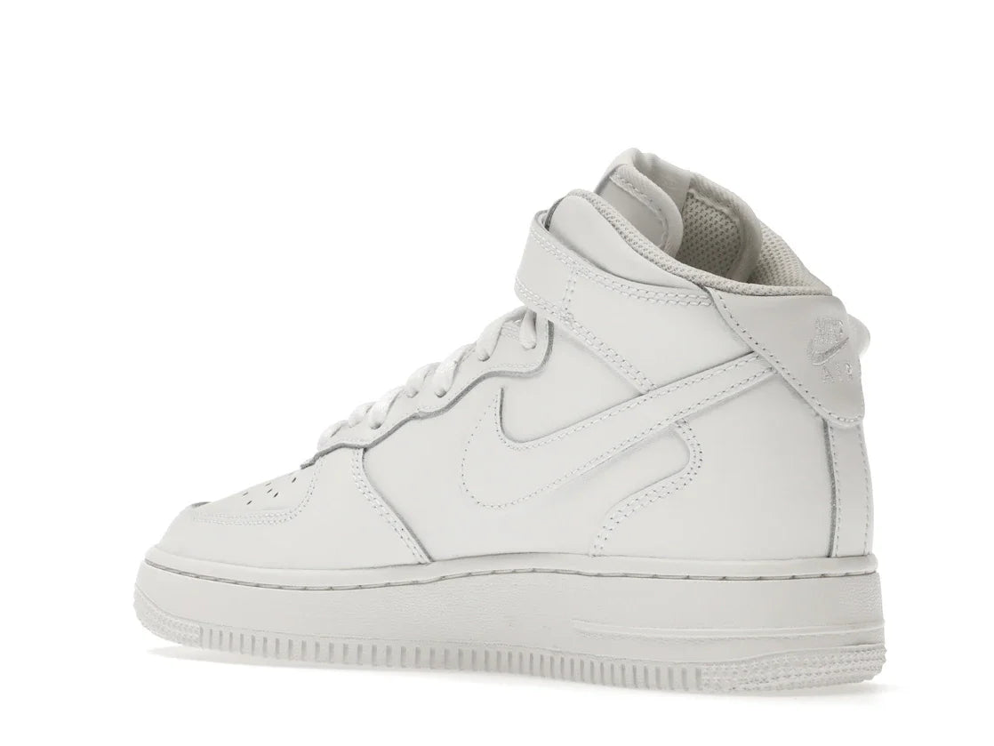 Nike Air Force 1 Mid LE Triple White (GS)