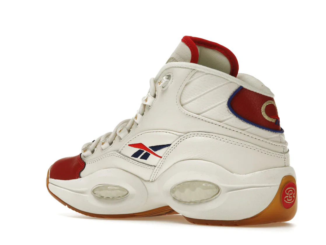 Reebok Question Mid Weiß Rot Blau