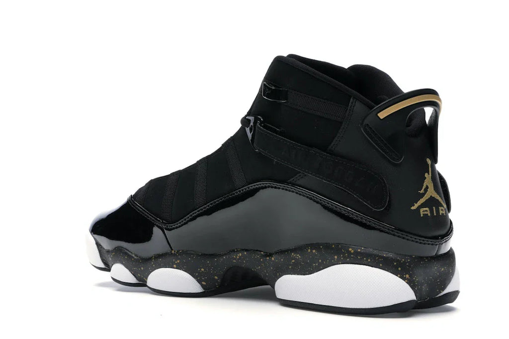 Jordan 6 Rings Schwarz Metallic Gold Weiß