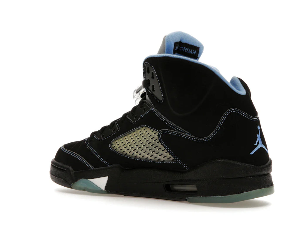 Jordan 5 Retro Schwarz/University Blue