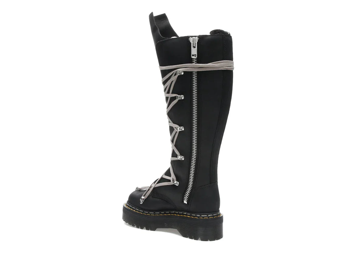 Dr. Martens 1460 DRKSHDW Quad Sole Pentalace Boot Rick Owens Schwarz