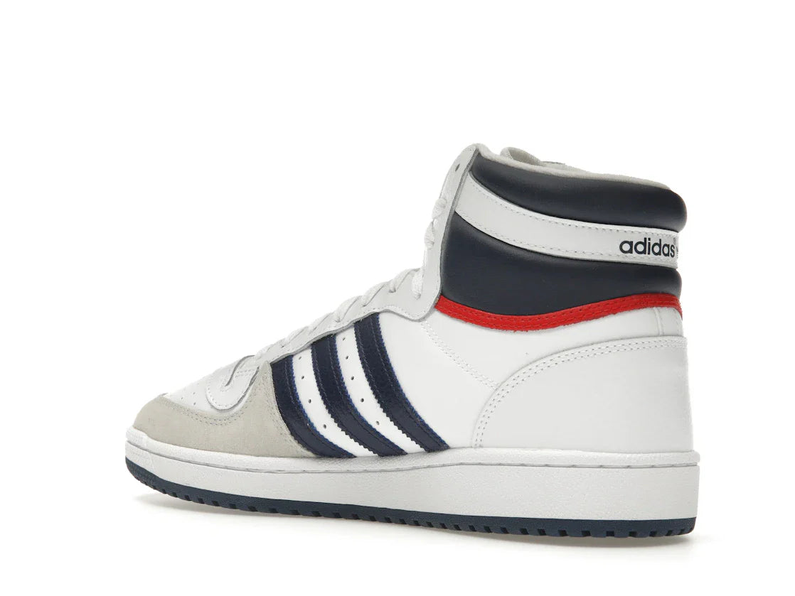 adidas Top Ten Hi Weiß Marineblau Rot