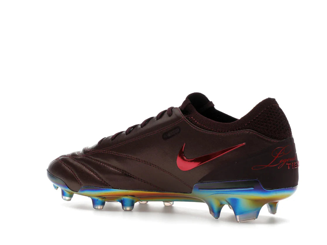 Nike Tiempo Legend 10 Elite Luxe FG Montebelluna Leder Portwein