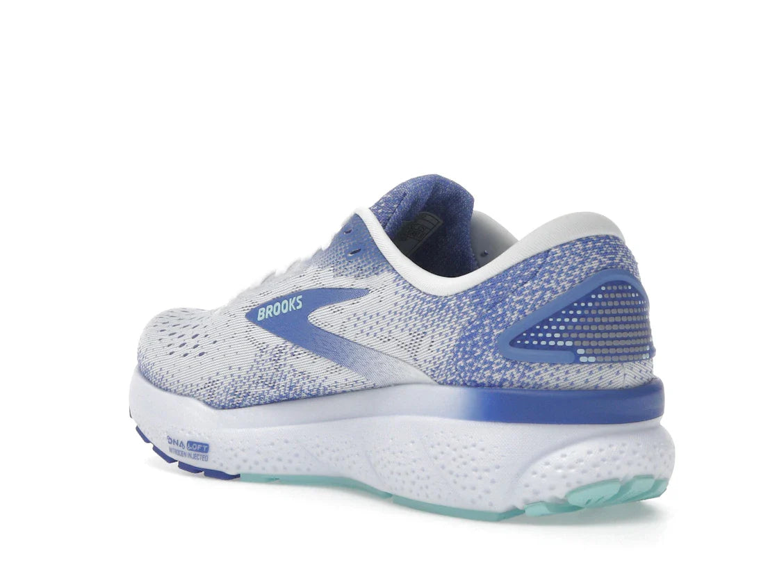Brooks Ghost 16 White Amparo Blue Limpet Shell (Damen)