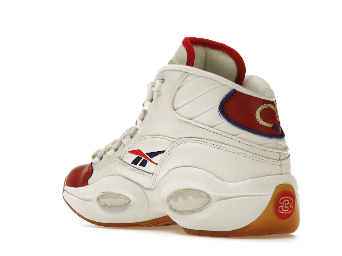 Reebok Question Mid Weiß Rot Blau