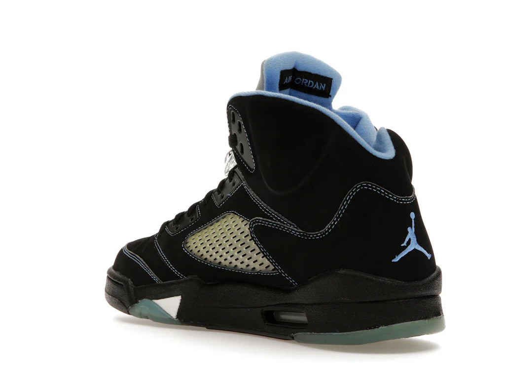Jordan 5 Retro Schwarz/University Blue
