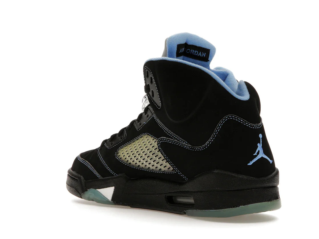 Jordan 5 Retro Schwarz/University Blue