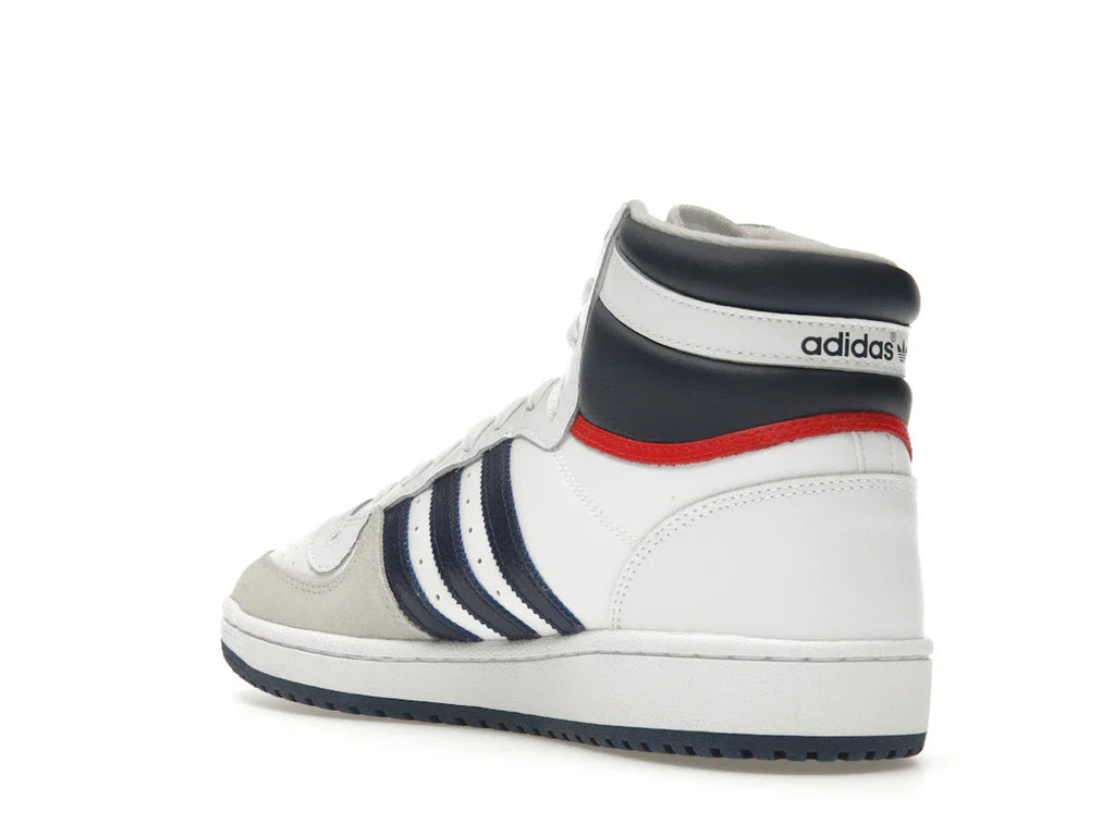 adidas Top Ten Hi Weiß Marineblau Rot