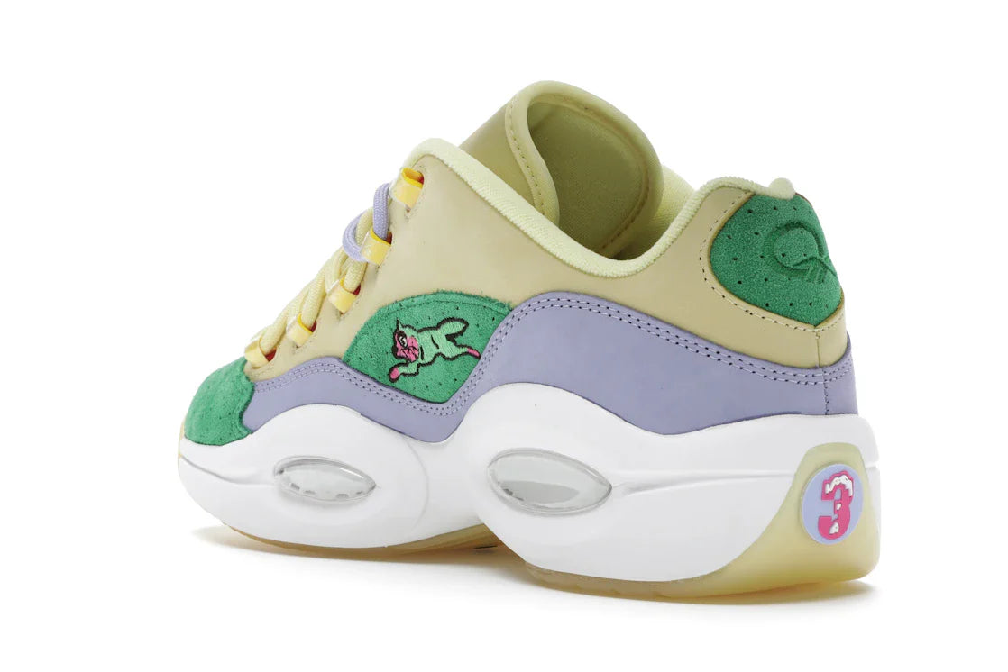 Reebok Question Low BBC Ice Cream Running Dog Gelbgrün