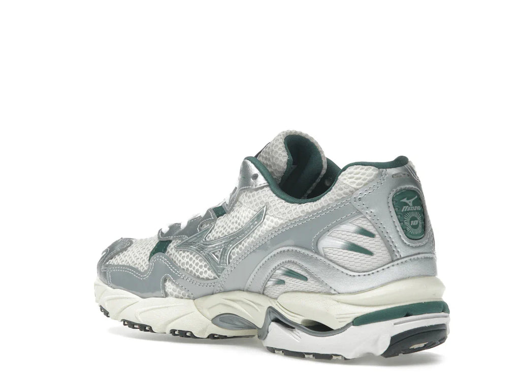 Mizuno Wave Rider 10 Weiß Schiefer Bistro Grün