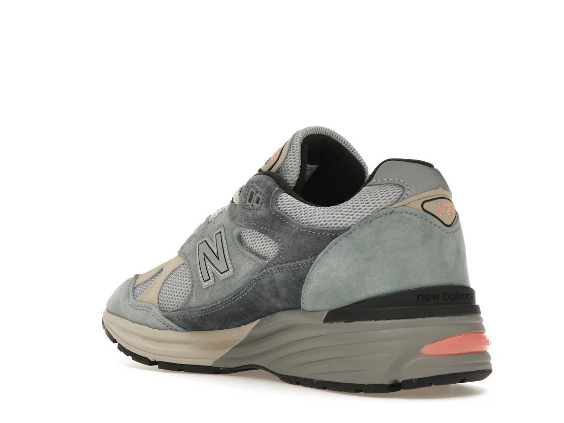 New Balance 991 MiUK Silber Blau Turbulenz