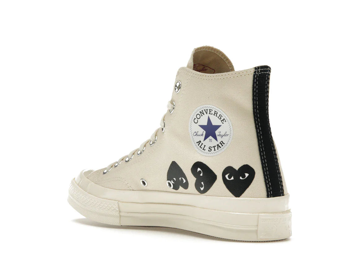 Converse Chuck Taylor All Star 70 Hi Comme des Garcons PLAY Multi-Heart Milk