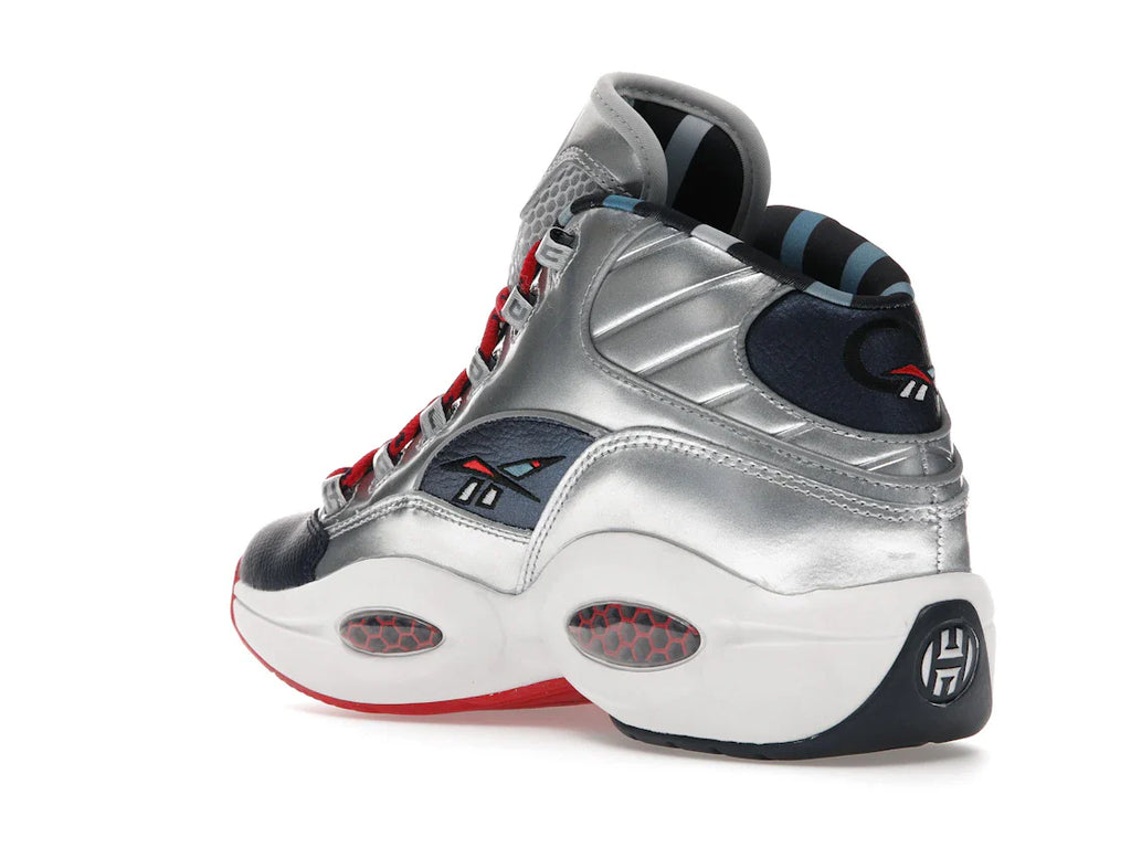 Reebok Question Mid Iverson x Harden Silber