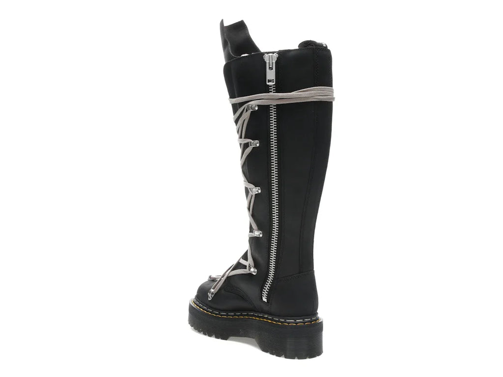 Dr. Martens 1460 DRKSHDW Quad Sole Pentalace Boot Rick Owens Schwarz