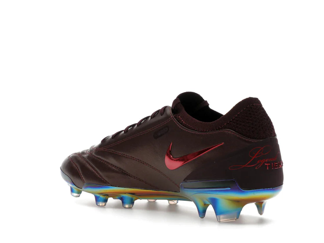 Nike Tiempo Legend 10 Elite Luxe FG Montebelluna Leder Portwein