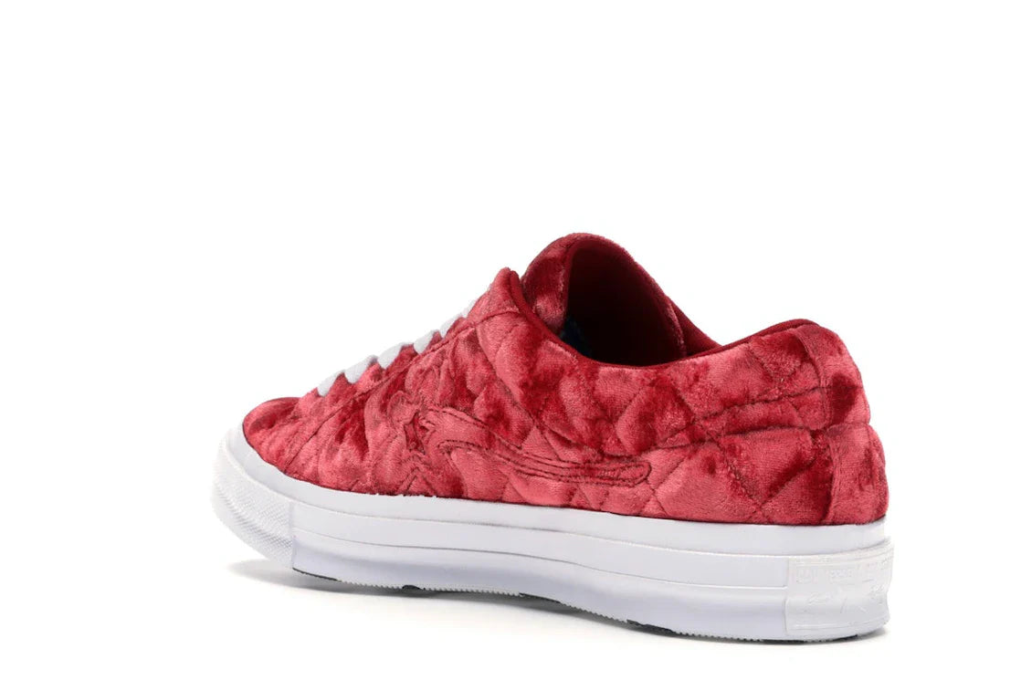 Converse One Star Ox Golf le Fleur TTC Gesteppter Samt Barbados Cherry