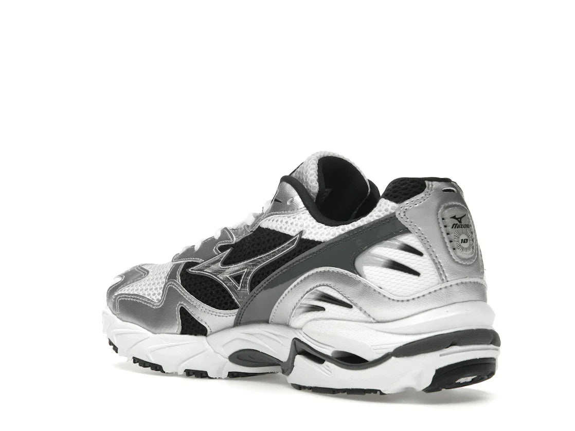 Mizuno Wave Rider 10 Weiß Silber Schwarz