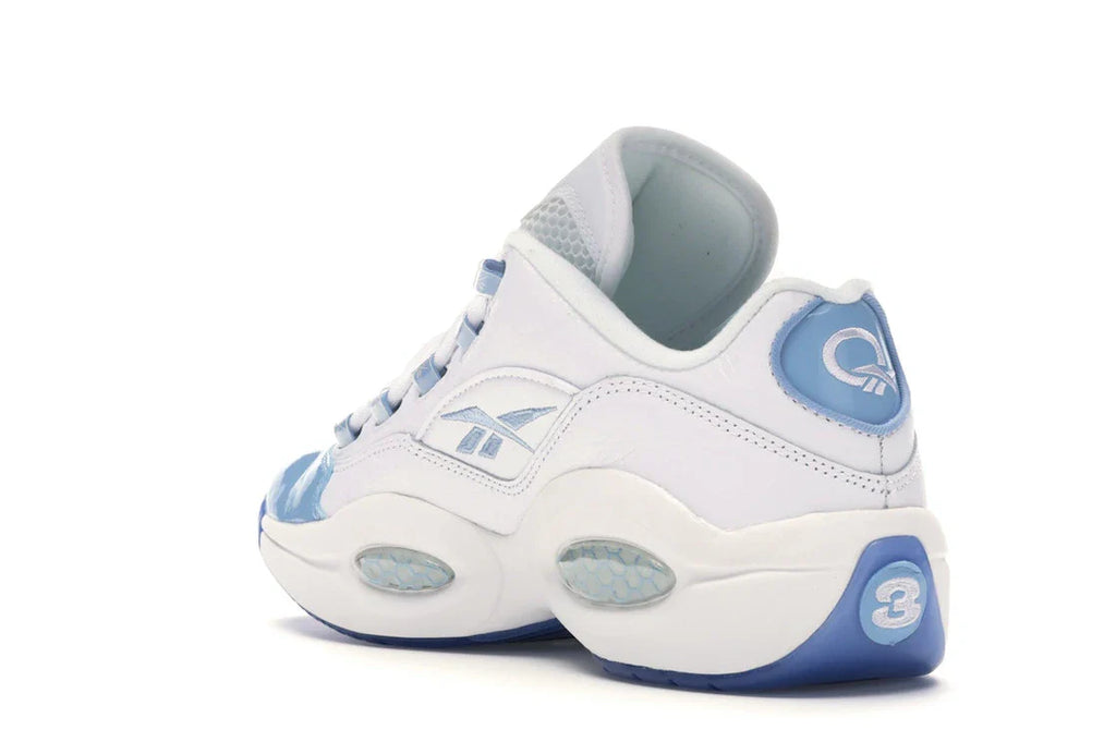 Reebok Question Low Patent Toe Carolina Blue