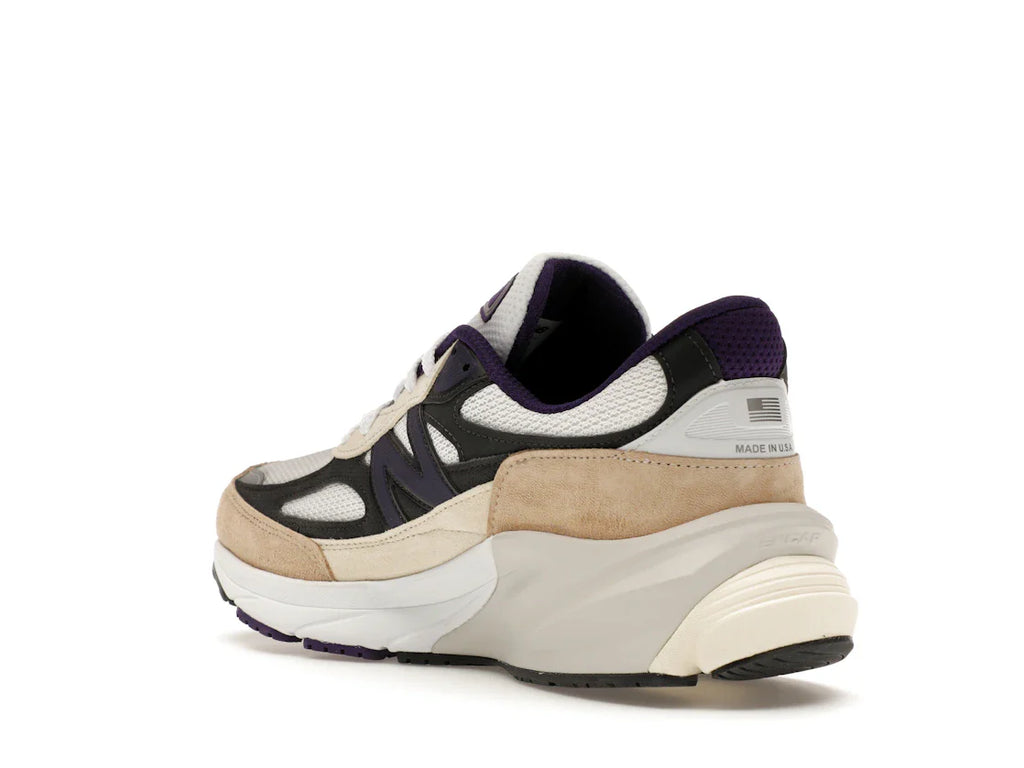 New Balance 990v6 MiUSA Teddy Santis Weiß Schwarz Pflaume