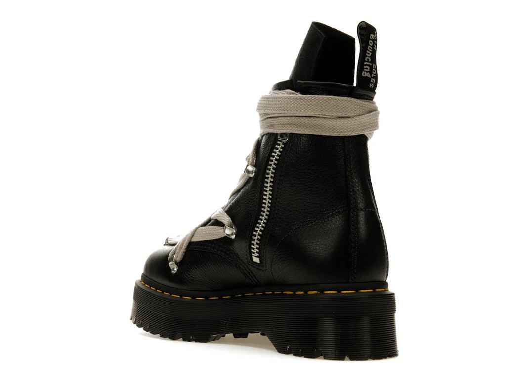 Dr. Martens 1460 Quad Ledersohle Pentagramm-Schnürstiefel Rick Owens Schwarz