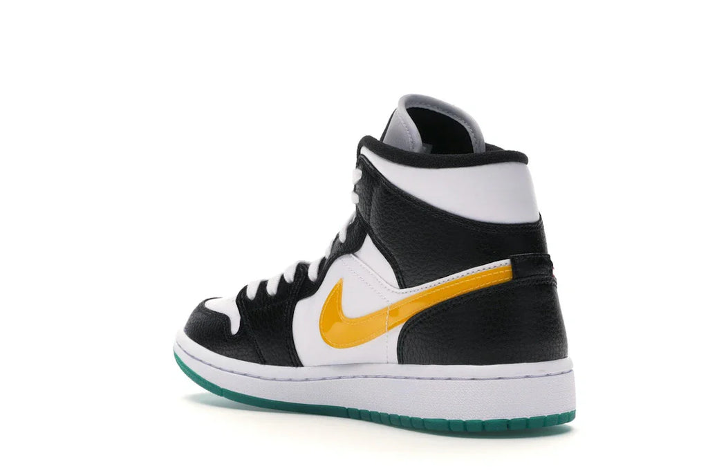 Jordan 1 Mid Alternate Swooshes Rot Gelb (Damen)