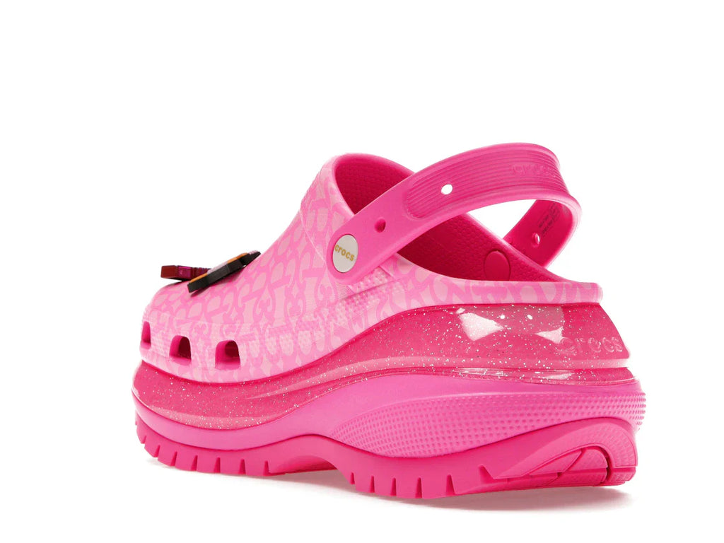Crocs Classic Mega Crush Clog Barbie The Movie Electric Pink