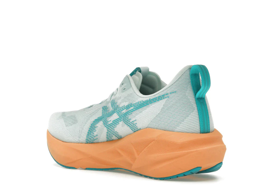 ASICS Novablast 5 Beruhigende Meereswellen-Türkis-Orange